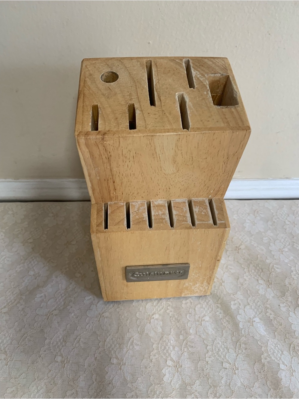 Cuisinart Light Wood Knife Block Organizer
